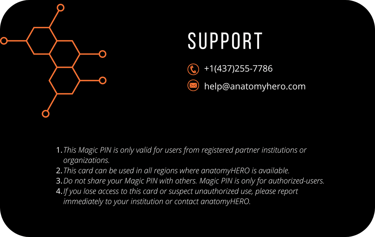 anatomyHERO Premium Access Card Back